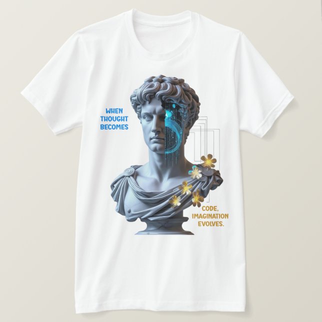„Die Maschine träumt“  T-Shirt (Design vorne)