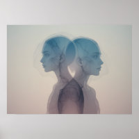 Die Maske der Emotionen Plakat Abstrakte Mauer Kun