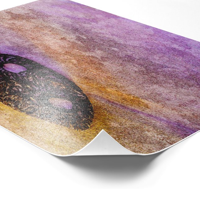 Die Maske der Natur am Strand Fotodruck (Ecke)