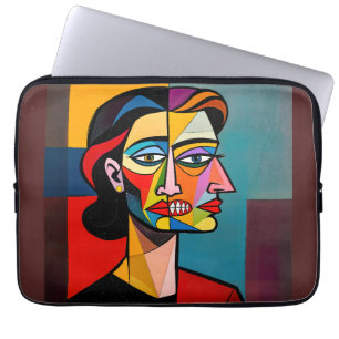 Die Maske und das Monster - Porträt eines Betrüger Laptopschutzhülle