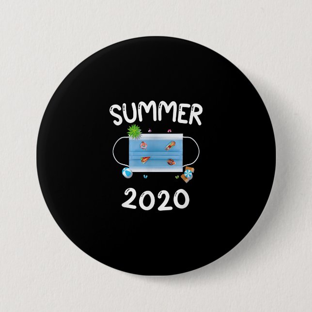 Die Masken des Swimmingpools Meme Gag T - Shirt Button (Vorderseite)