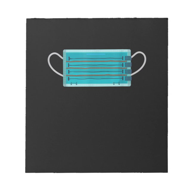 Die Masken des Swimmingpools Meme Gag T - Shirt Notizblock (Vorderseite)