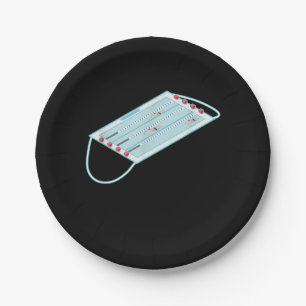 Die Masken des Swimmingpools Meme Gag T - Shirt Pappteller