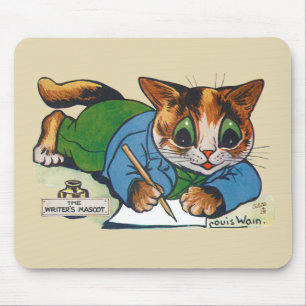 Die Maskottkatze des Schriftstellers, Louis Wain Mousepad