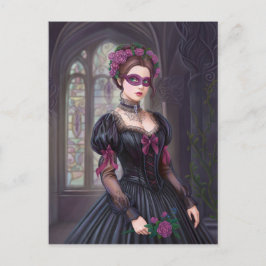 Die Masquerade Viktorianisch Postkarte