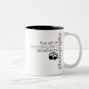 Die Maße des Aufnahme-Lebens Zweifarbige Tasse