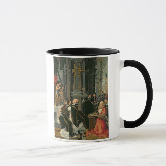 Die Masse von St Gregory (Öl auf Leinwand) Tasse (Rechts)