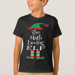Die Math Love Elf Familie Weihnachten Matching Tee