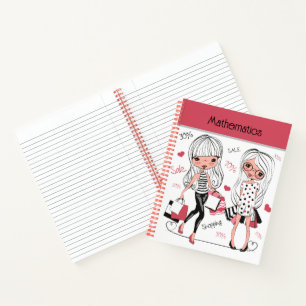 Die Mathe-Mädchen Notizbuch