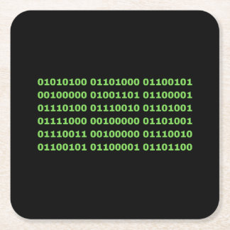 Die Matrix ist real Rechteckiger Pappuntersetzer