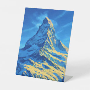 Die Matterhorn Schweiz Sockelschild