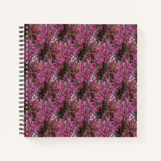 Die Mauer der Roten Buds...... Notizbuch (Vorderseite)