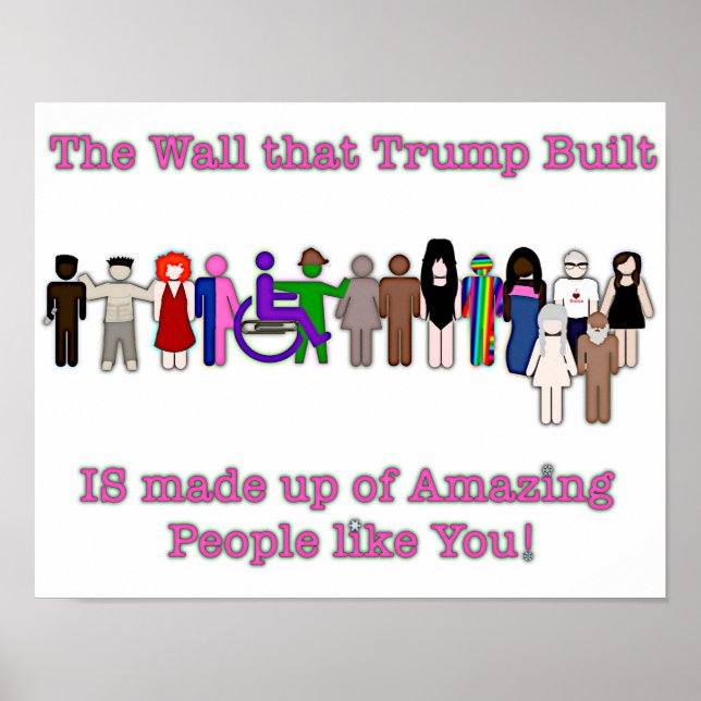 Die Mauer, die Trump errichtet hat Poster (Vorne)