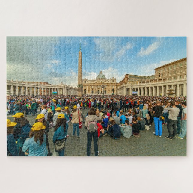 Die Mauer vor dem Petersdom, Rom, Italien Puzzle (Horizontal)