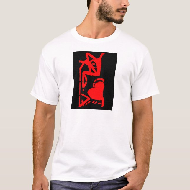 Die Maus isst Herz T-Shirt (Vorderseite)