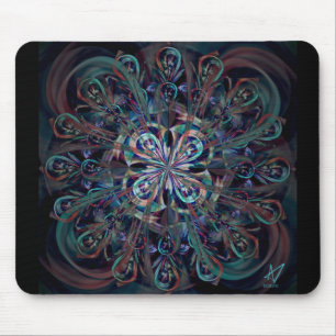 Die Maus-Pad für die Pfauenhaube-Blume Mousepad