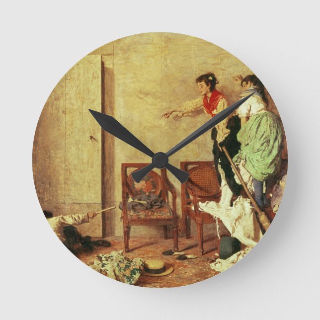 Die Maus Runde Wanduhr (Vorderseite)
