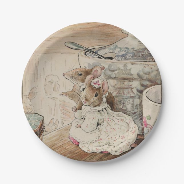 Die Mäuse-Papier-Teller Pappteller (Vorderseite)