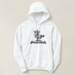 Die Maverick-Taube: 3D Graffiti Monochrom Hoodie
