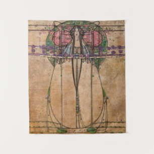 Die May-Königin von Margaret Macdonald Mackintosh Wandteppich