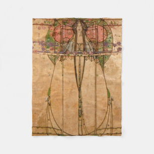 Die May Queen - Margaret Macdonald Mackintosh Fleecedecke