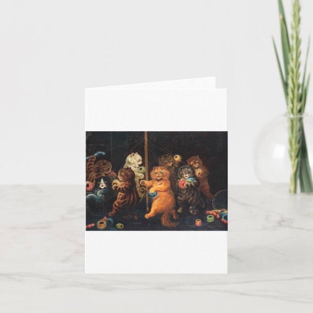 Die Maypole von Louis Wain Karte (Vorderseite)