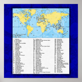 Die Meere des Atlas Poster