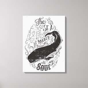 Die Meeresbrise ist Parfüm Leinwanddruck