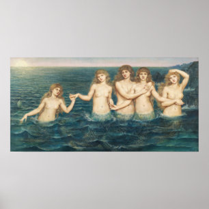 Die Meeresfrüchte   Evelyn De Morgan Poster