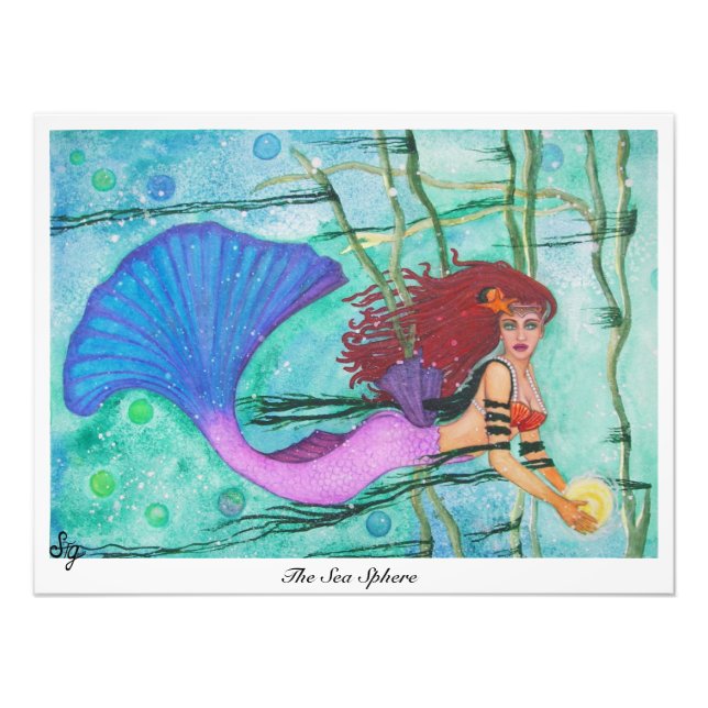 Die Meeresregion Fotodruck (Vorne)