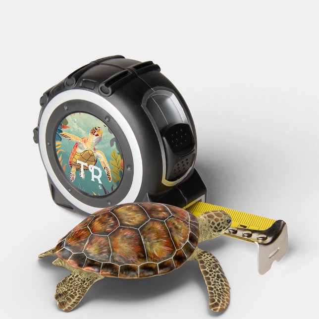 Die Meeresschildkröten schwimmen im Pazifik Maßband (Von Creator hochgeladen)