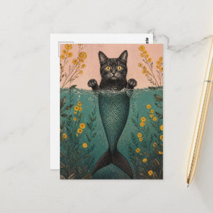 Die Meerjungfrau Kitty Postkarte