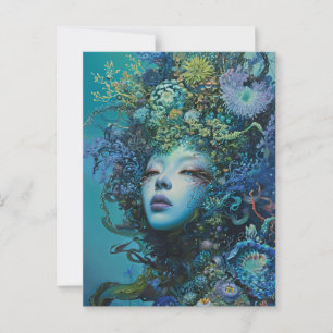 Die Meerjungfrau Postkarte