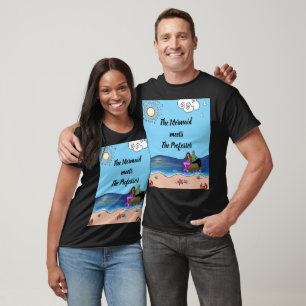 Die Meerjungfrau trifft den Professor T-Shirt