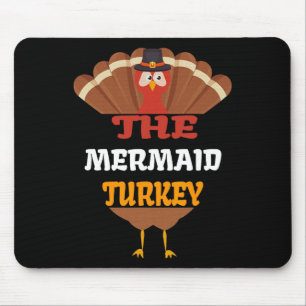 Die Meerjungfrau Truthahn Matching Familie Gruppe Mousepad