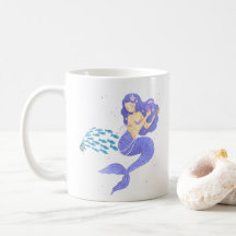 Die Meerjungfrau und ihre Schule Fisch Coffee Tass
