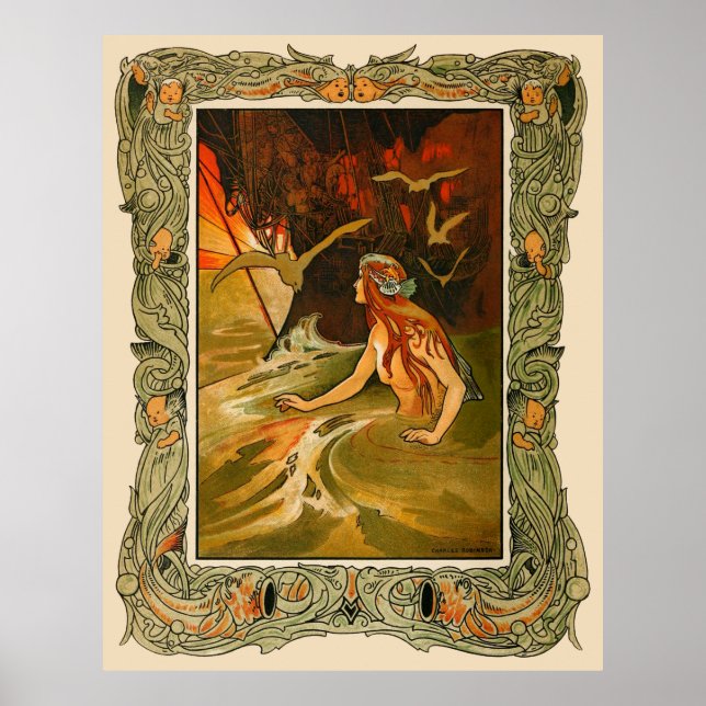 Die Meerjungfrau von Charles Robinson Poster (Vorne)