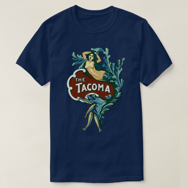 Die Meerjungfrau von Tacoma T-Shirt (Design vorne)