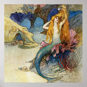 „Die Meerjungfrau“ von Warwick Goble Poster