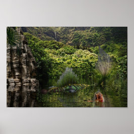 Die Meerjungfrauen amüsieren sich. Poster