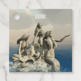 Die Meerjungstatue. Gestalted Geschenkanhänger