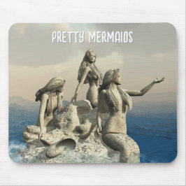 Die Meerjungstatue. Gestalted Mousepad