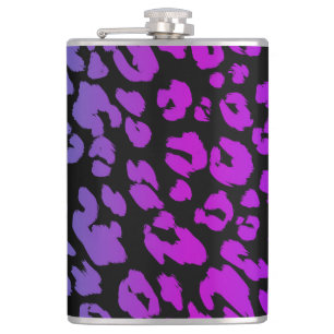 Die Mehrfarbige Leopard-Serie Design 1 Flachmann