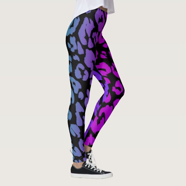 Die mehrfarbige Leopard-Serie Design 1 Leggings (Rechts)