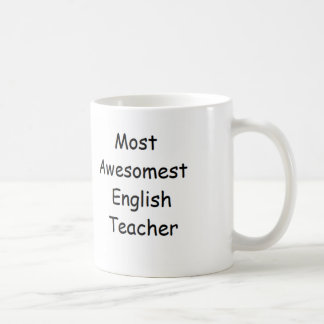 Die meiste Awesomest englischer Lehrer-Tasse Tasse