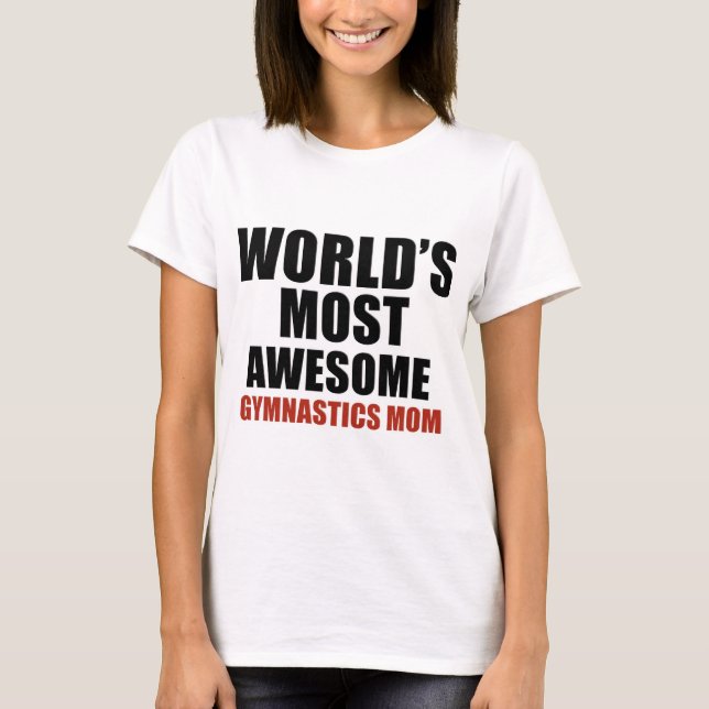 Die meiste fantastische Gymnastikmamma T-Shirt (Vorderseite)