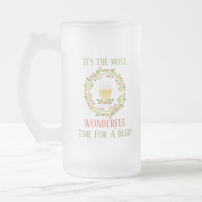 Die meiste wunderbare Zeit für ein Mattglas Bierglas (Links)