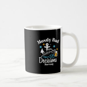 Die meisten D-Entscheidungen Norwegen Spring Break Kaffeetasse