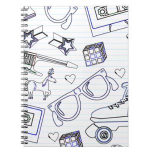 Die meisten Spaß 80er Doodle Time Art Epic Notizblock