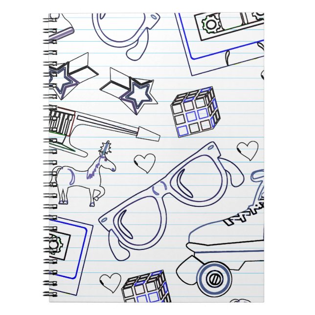 Die meisten Spaß 80er Doodle Time Art Epic Notizblock (Vorderseite)